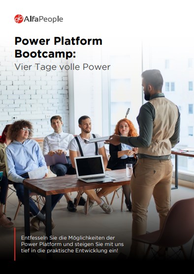 Lernen Sie jetzt, die mächtigen Möglichkeiten der Power Platform für sich zu nutzen. Buchen Sie unser Power-Platform-Bootcamp für Ihr Team!