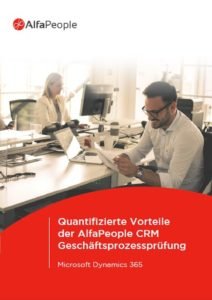 Quantifizierte Vorteile der AlfaPeople CRM Geschäftsprozessprüfung