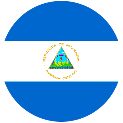 Nicaragua Round Flag alpha