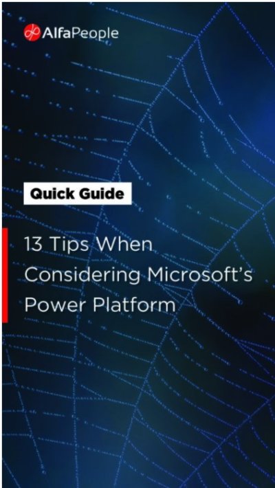 Quick Guide: Introduction to the Power Platform