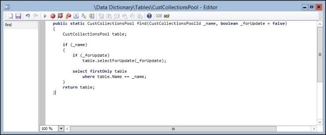 ax-2012-data-normalization-part-2-generate-the-find-method-with-a-snippet-code-screen-6