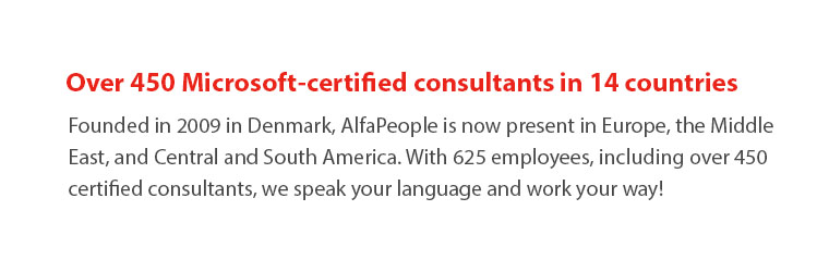 Over 450 certified consultants red