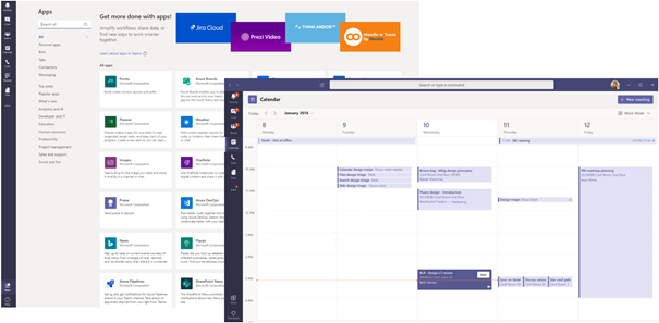 Microsoft Teams as collaboration-tool and how you use it more efficiently in your company - Microsoft Teams Apps and Calendar